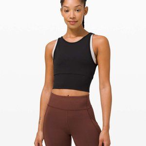 Lululemon Power Pivot Black Tank Top Sz 14